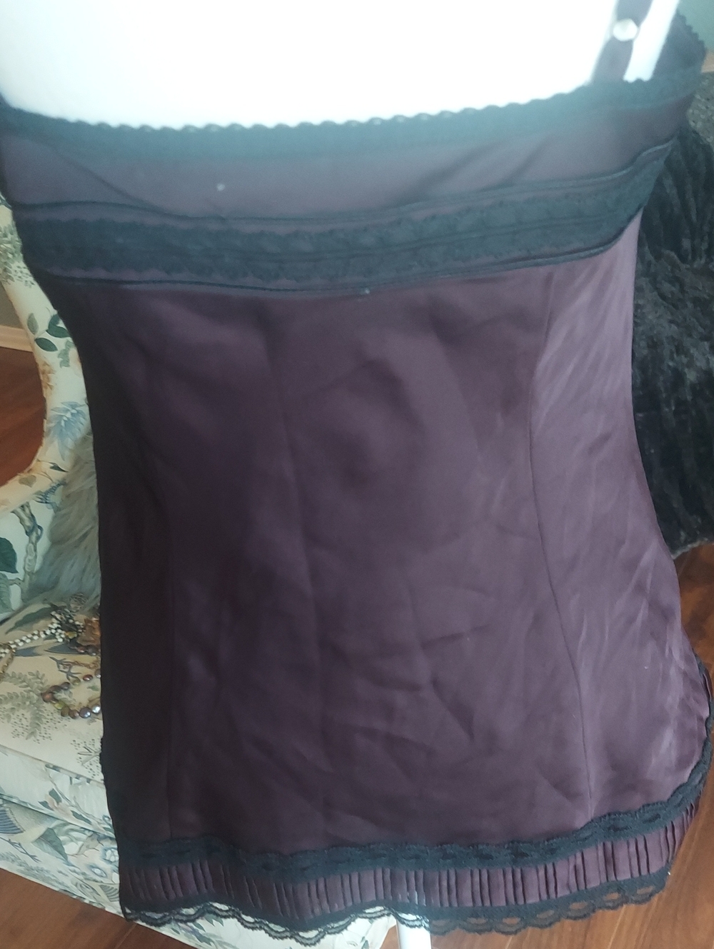Black Dark Purple Camisole - Picture 3 of 3